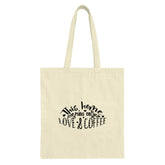 This Home Runs on Love and Coffee Tote Bag, Coffee Lover Gift, Everyday Bag, Gift for Her, Reusable Tote Bag, Book Lover Gift, Cute Tote - Tawshia